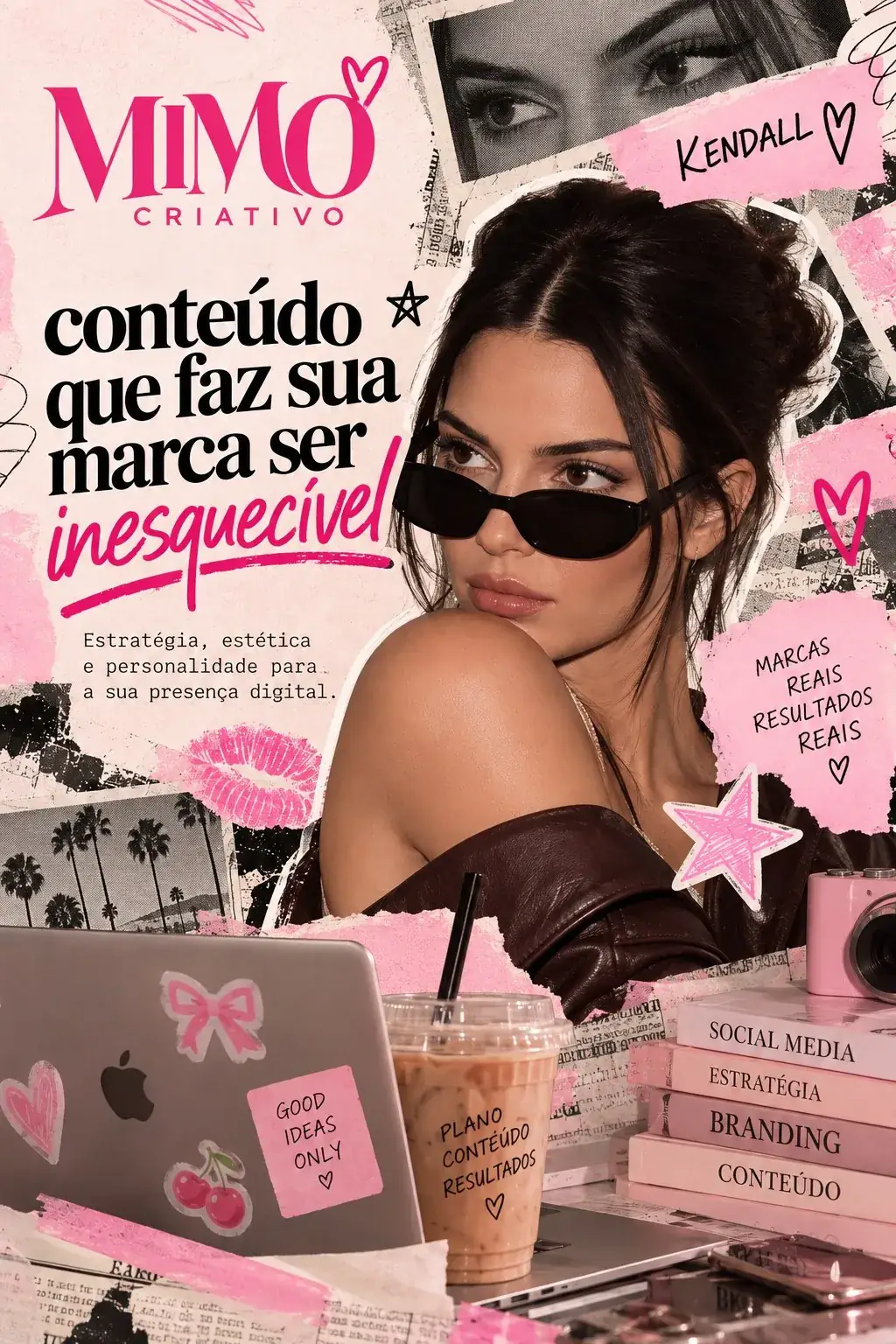 Arte Mimo Criativo sobre conteúdo que faz a marca brilhar